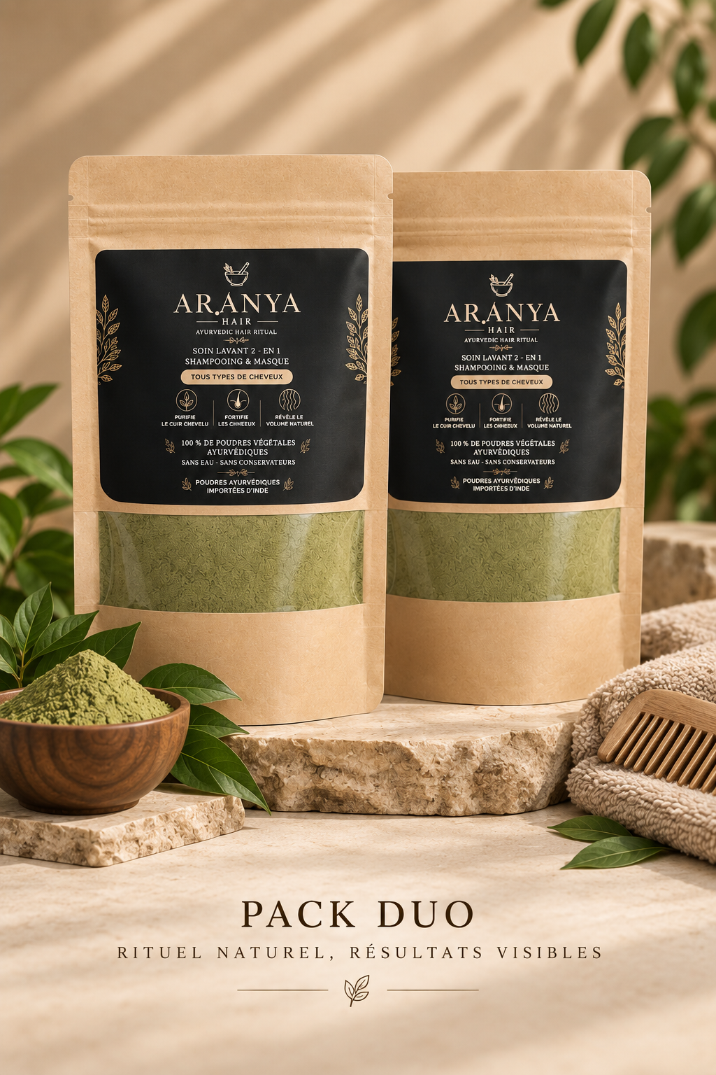 Root Health Ritual — Soin lavant & masque ayurvédique