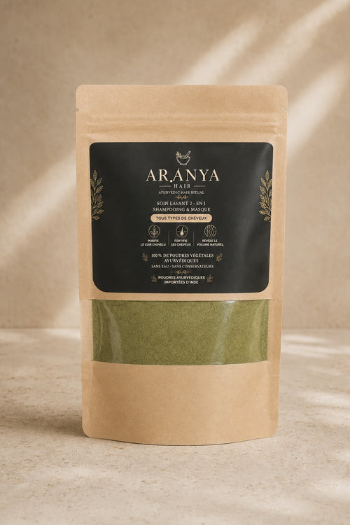 Sachet ARANYA Root Health Ritual — face avant